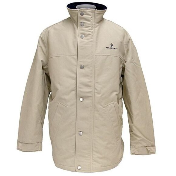 Maserati Blouson Utility Jacket Beige Size Medium - Picture 1 of 11